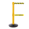 Queue Solutions SafetyPro Twin 250, Yellow, 13' Yellow/Black CAUTION DO NOT ENTER Belt SPROTwin250Y-YBC130